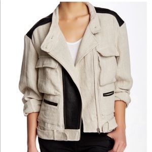 IRO Linen & Leather Jacket